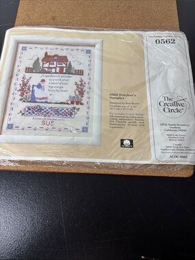 The Creative Circle 0562 Stitcher’s Sampler Cross Stitch Kit Vintage